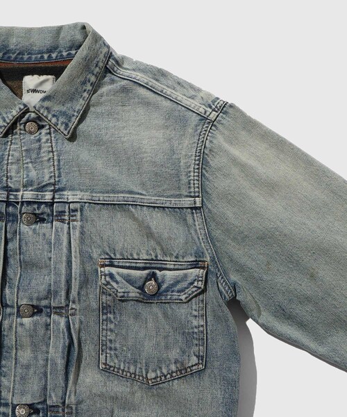 【BOWWOW/バウワウ】BLANKET LINED DENIM JK AGING