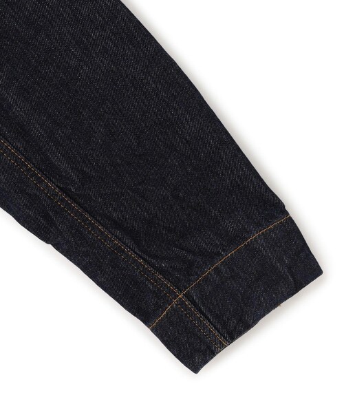 ADAM ET ROPE'（アダムエロペ）の「【GANNI（ガニー）】Rinse Denim Cropped Jacket（デニムジャケット・レディース・ネイビー・36）」の6枚目の写真