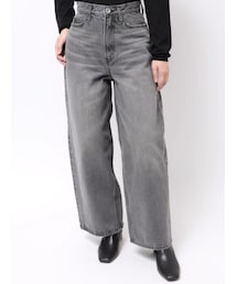 MERCURYDUO | カーヴィシルエットパンツ(デニムパンツ)
