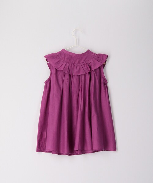 ROPE' PICNIC（ロペピクニック）の「【KIDS】リンクコーデ/INDIAフレア袖ブラウス（シャツ/ブラウス・キッズ・ブルー・120）」の6枚目の写真