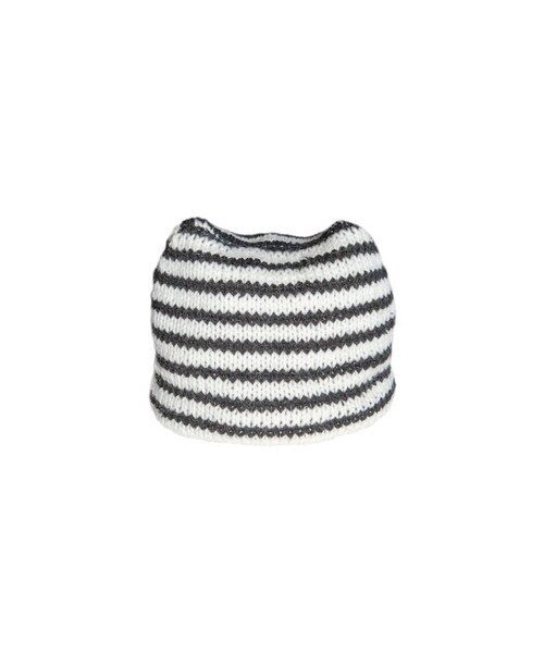 ADAM ET ROPE'(アダムエロペ)の「【RICE NINE TEN】HAND KNIT ST BEANIE(ニットキャップ/ビーニー・レディース・ブラック/レッド・F)」の3枚目の写真
