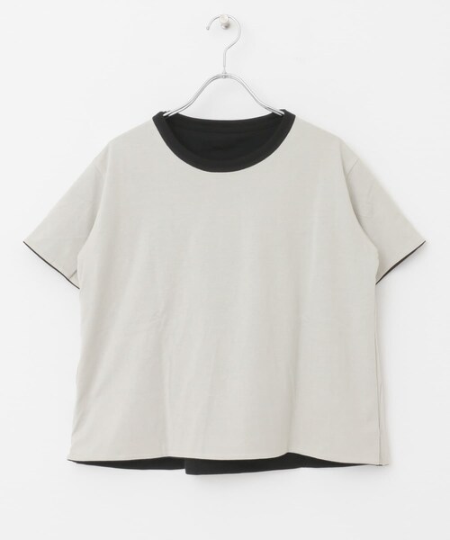 URBAN RESEARCH DOORS(アーバンリサーチドアーズ)の「mizuiro ind reversible t-shirts(Tシャツ/カットソー・レディース・blk×beige/brown×blk/gray×ppl・FREE)」の7枚目の写真