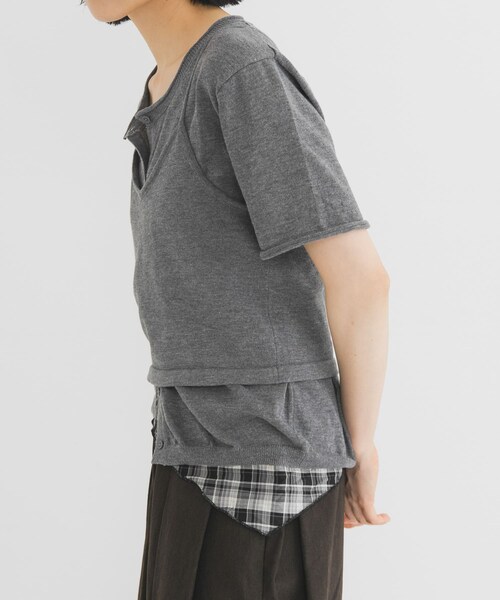 KBF（ケイビーエフ）の「ビスチェSETカーディガン（カーディガン/ボレロ・レディース・SAGE/GRAY/RED・One）」の7枚目の写真