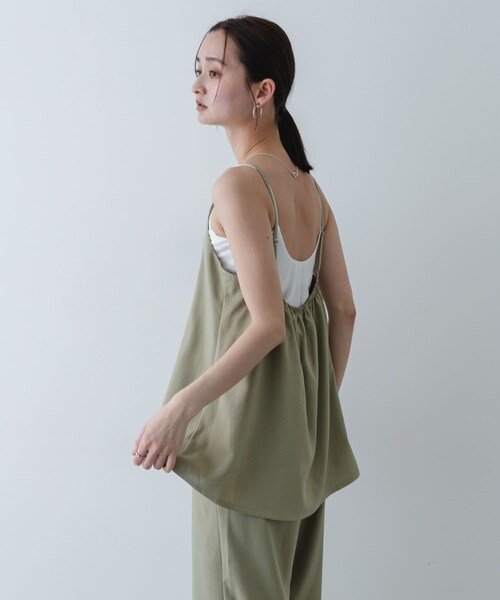SENSE OF PLACE by URBAN RESEARCH(センスオブプレイスバイアーバンリサーチ)の「フレアキャミドッキングオールインワン(つなぎ/オールインワン・レディース・CHARCOAL/Y.BEIGE・S/M)」の19枚目の写真