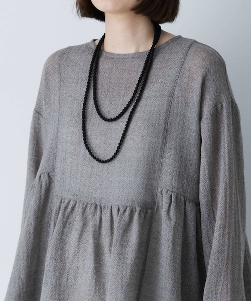 かぐれ（カグレ）の「CITRUS　GUDLI NECKLACE（ネックレス・レディース・Black/Ecru/L Grey・0）」の2枚目の写真