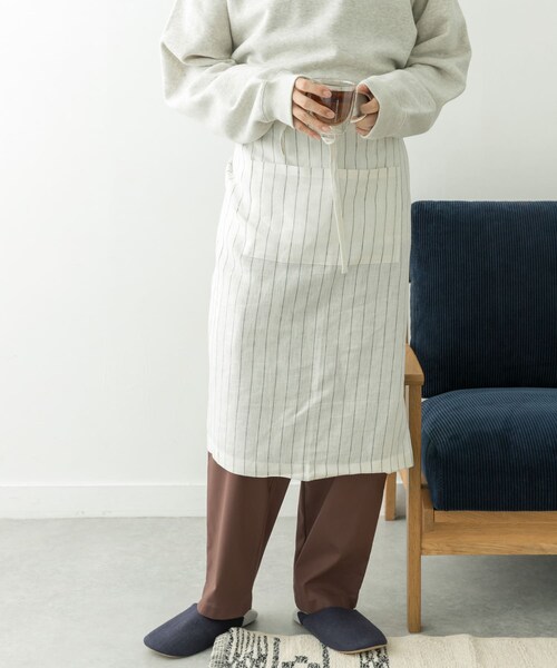 URBAN RESEARCH DOORS（アーバンリサーチドアーズ）の「DOORS LIVING PRODUCTS　ギャルソンエプロン（キッチンツール・メンズ・NVY×WHT/BEIGE/OFF×BLK・one）」の20枚目の写真