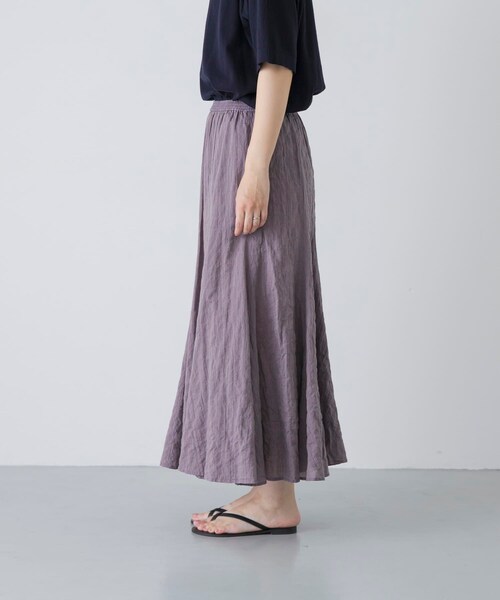 かぐれ（カグレ）の「MEYAME　PLEATED FLARE SKIRT（スカート・レディース・BLUE/RED・Free）」の12枚目の写真