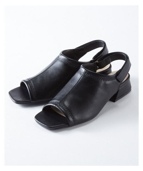 nissen（ニッセン）の「【ゆったり幅広】スクエアトゥストレッチサンダル（ワイズ４Ｅ）（サンダル・メンズ・黒/アイボリー/グレージュ・M=23.0~23.5cm/4E/L=24.0~24.5cm/4E/LL=25.0~25.5cm/4E/3L=26.0~26.5cm/4E）」の6枚目の写真