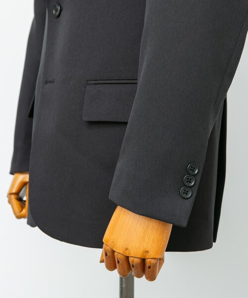 URBAN RESEARCH DOORS（アーバンリサーチドアーズ）の「LIFE STYLE TAILOR　レトロヘリンボンストレッチジャケット（テーラードジャケット・メンズ・BLACK/GRAY・S/M/L/XL）」の20枚目の写真