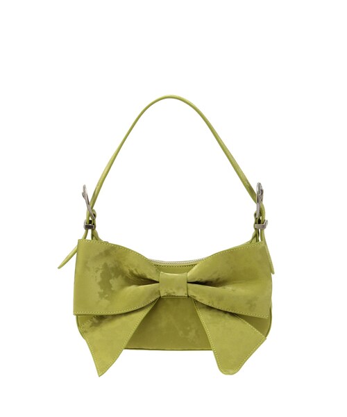 EVRIS（エヴリス）の「RIBBONハンドBAG（ハンドバッグ・レディース・ブラック/グリーン/ブラウン・F）」の2枚目の写真
