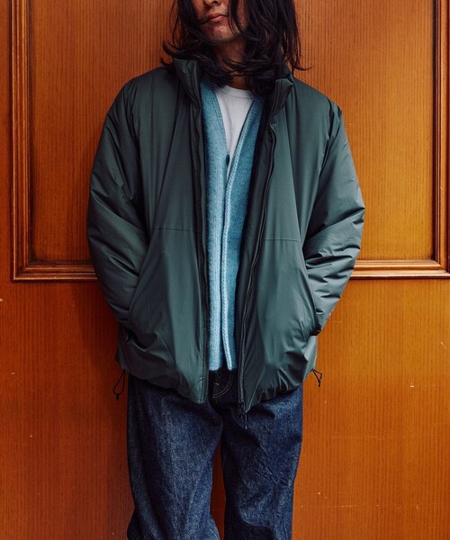 ADAM ET ROPE'（アダムエロペ）の「【GOLDWIN/ゴールドウィン】WINDSTOPPER BY GORE-TEX LABS Puffy Jacket（ダウンジャケット/コート・メンズ・ブラック/ダークブラウン/グリーン・1/2/3/4）」の14枚目の写真