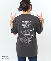 nissen | <大きいサイズ>アニマルプロレスTシャツ(スターダムコラボ)(Tシャツ/カットソー)