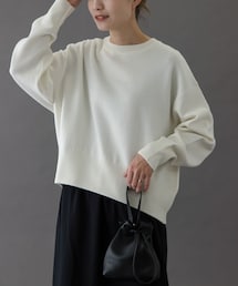 FORK&SPOON | FORK&SPOON　ダブルフェイスクルーネックニット(ニット/セーター)