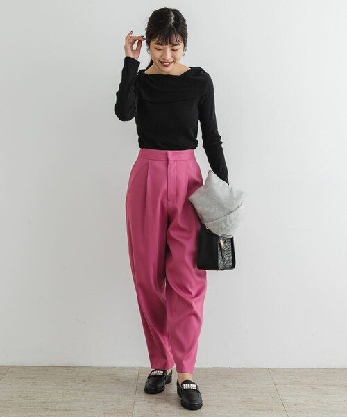 URBAN RESEARCH ROSSO（アーバンリサーチロッソ）の「F by ROSSO　アシメボートネックプルオーバー（Tシャツ/カットソー・レディース・BORDER/OFF WHITE/BLACK・FREE）」の18枚目の写真