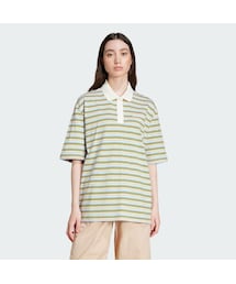 adidas | ’80s オーバーサイズ ストライプ ポロシャツ(ポロシャツ)