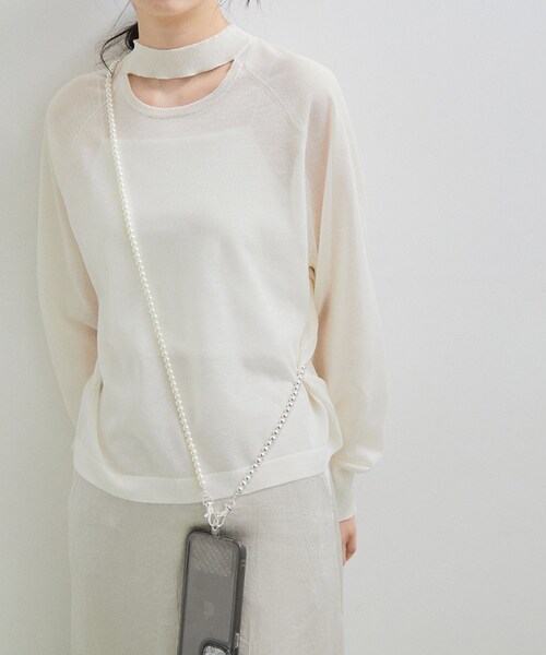 ADAM ET ROPE'(アダムエロペ)の「スマホショルダーストラップ(その他小物・レディース・シルバー/シルバー系・F)」の4枚目の写真