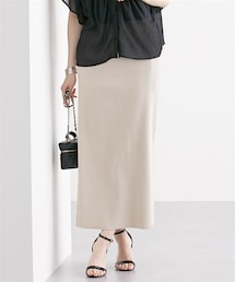 nissen | セルフカット　リブＩラインスカート(スカート)