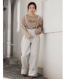 Ungrid アングリッド パンツ カーゴパンツ ホワイト ボトムス ミリタリールーズパンツ（カーゴパンツ）｜Ungrid（アングリッド