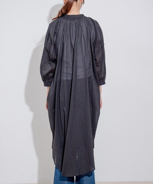 Jayro（ジャイロ）の「インド綿ボイルエリシャーリングワンピース（ワンピース・レディース・ブラック/ブルー/ピンク・M）」の20枚目の写真