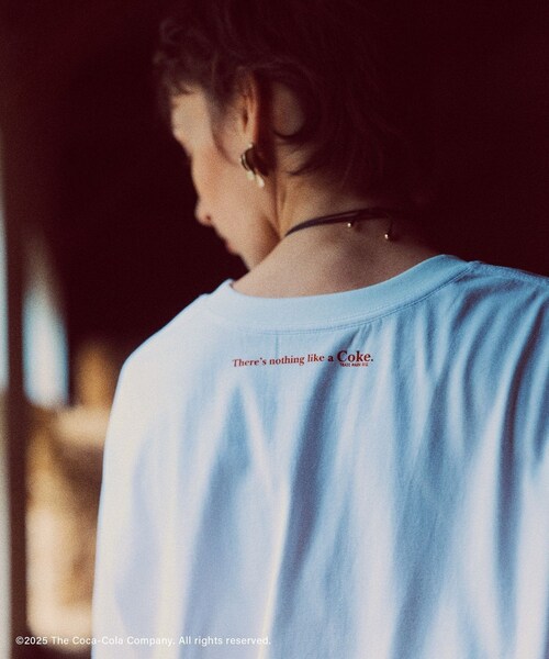VIS（ビス）の「【Coca-Cola】VIS別注フォト＆ロゴプリントアソートTシャツ（Tシャツ/カットソー・レディース・チャコール/ホワイト/ピンク・F）」の15枚目の写真