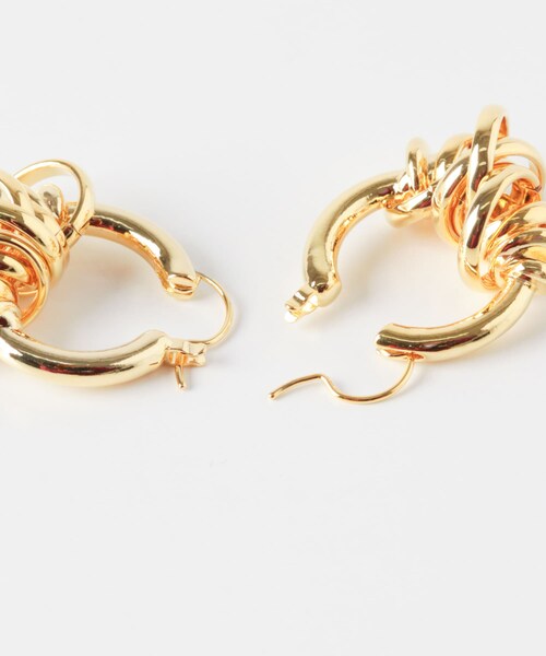 URBAN RESEARCH Sonny Label（アーバンリサーチサニーレーベル）の「LAPUIS　Coil Aroundピアス（ピアス（両耳用）・レディース・ゴールド/マルチ・One）」の9枚目の写真