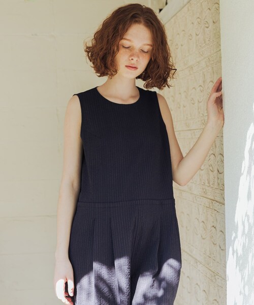 URBAN RESEARCH(アーバンリサーチ)の「『吸水速乾/UVカット』『別注』THOUSAND MILE×URBAN RESEARCH SLEEVELESS ALL IN ONE(つなぎ/オールインワン・レディース・BLACK/NAVYSTRIPE・M/L)」の17枚目の写真