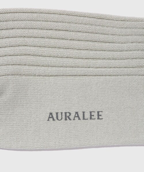 ADAM ET ROPE'（アダムエロペ）の「【AURALEE/オーラリー】GIZA HIGH GAUGE SOCKS（ソックス/靴下・メンズ・ブラック/ホワイト/グリーン・F）」の5枚目の写真