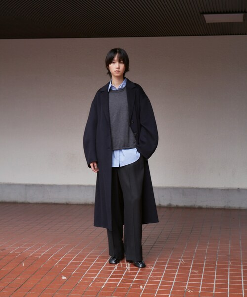 URBAN RESEARCH（アーバンリサーチ）の「new basic　super160 rever chester coat（テーラードジャケット・レディース・NAVY・36/38）」の15枚目の写真