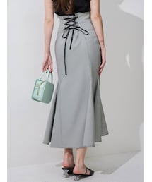 MERCURYDUO | バックレースアップストレッチマーメイドスカート(スカート)