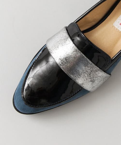 SENSE OF PLACE by URBAN RESEARCH（センスオブプレイスバイアーバンリサーチ）の「マテリアルミックスベルトローファー（ドレスシューズ・レディース・LAVENDER/OFF WHITE/BLACK・36/37/38）」の5枚目の写真