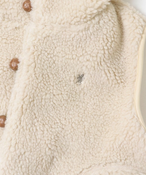 URBAN RESEARCH DOORS（アーバンリサーチドアーズ）の「GYMPHLEX　BOA HOODED SHORT VEST（ベスト・レディース・OYSTER/TAUPE/NAVY・14）」の6枚目の写真