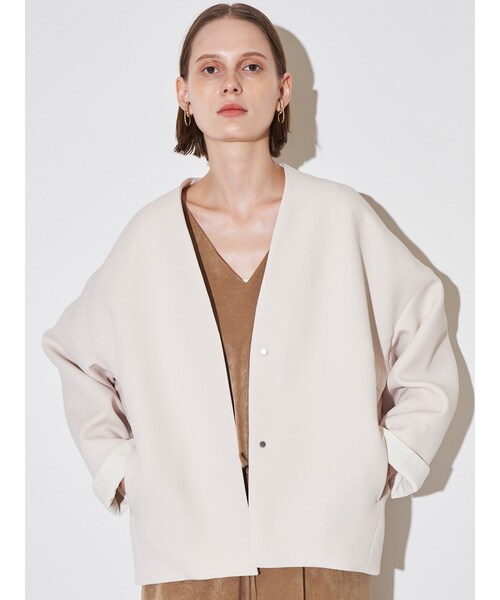 ELENDEEK（エレンディーク）の「FORM SHORT CT（その他アウター・レディース・オフホワイト/ブラック/ミントグリーン/ネイビー/ヌード・F）」の15枚目の写真