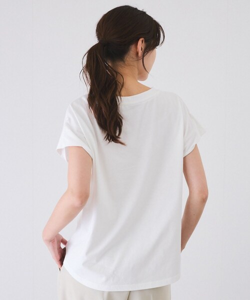 Jayro（ジャイロ）の「パール付きプリントロゴTシャツ（Tシャツ/カットソー・レディース・ブラック/ホワイト系/ネイビー/ラベンダー・M）」の15枚目の写真