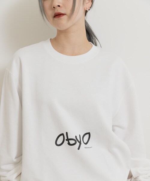 THE GOODLAND MARKET（ザグッドランドマーケット）の「77circa　cats eye print sweat（スウェット・レディース・white1/black1・L/XL）」の4枚目の写真