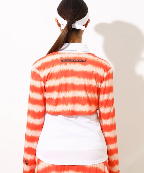 ROPE'(ロペ)の「【UV】【吸水速乾】タイダイボーダー長袖ボレロ(その他トップス・レディース・ブラック/ネイビー/オレンジ・F)」の16枚目の写真