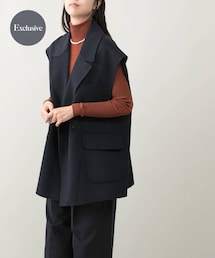 URBAN RESEARCH ROSSO WOMEN | 『一部別注カラー』YENN　DOUBLE FACE VEST JACKET(その他アウター)