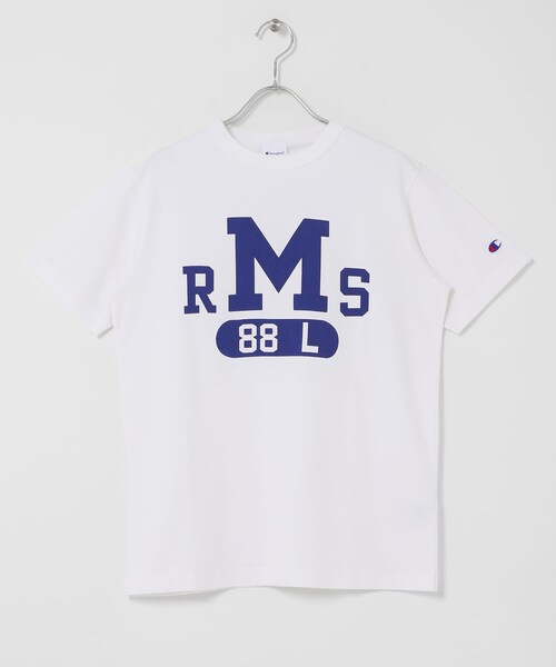 URBAN RESEARCH Sonny Label（アーバンリサーチサニーレーベル）の「CHAMPION　SHORT SLEEVE T-SHIRTS（Tシャツ/カットソー・レディース・013WHITE/385DBLUE・S）」の3枚目の写真