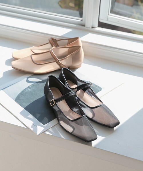 URBAN RESEARCH(アーバンリサーチ)の「シアーメリージェーンフラットシューズ(パンプス・レディース・BLACK/BEIGE・23.5/24/24.5/25)」の16枚目の写真