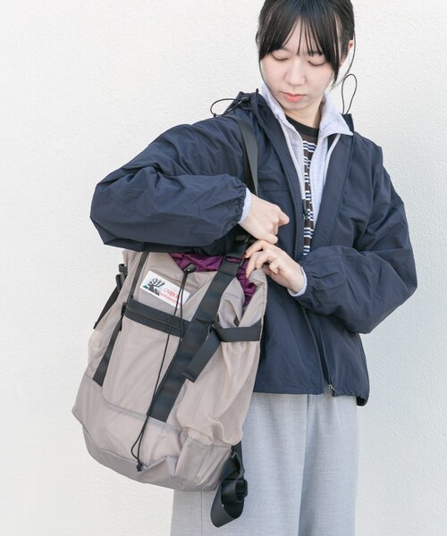 EKAL（エカル）の「『別注』Caribou Mountaineering×EKAL　L. WEIGHT PACK TOTE（トートバッグ・レディース・GREIGE/BLACK・Free）」の22枚目の写真
