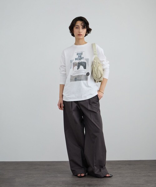 ADAM ET ROPE'（アダムエロペ）の「【NOTHING WRITTEN（ナッシングリトゥン）】HT NYLON SHOULDER BAG（ショルダーバッグ・レディース・ブラック/ホワイト系・F）」の15枚目の写真