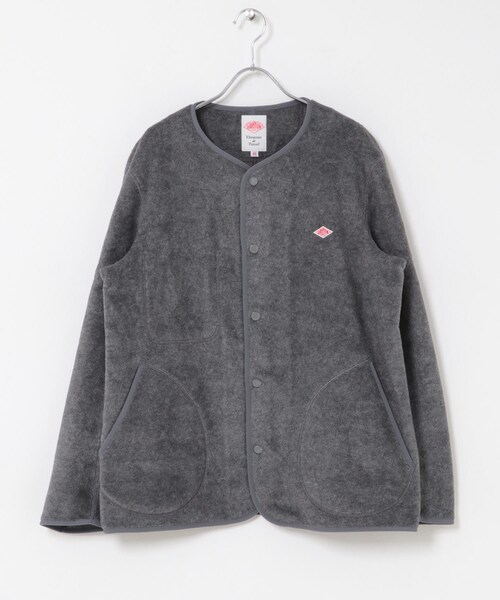 URBAN RESEARCH DOORS（アーバンリサーチドアーズ）の「DANTON　FLEECE COLLARLESS JACKET（テーラードジャケット・メンズ・BLACK/DK.GREY/C.GREY/CHOCOLATE/MARBLE/NAVY BLUE・40/42/44）」の12枚目の写真