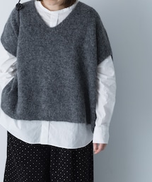 かぐれ | アルパカワイドニットベスト(ベスト)
