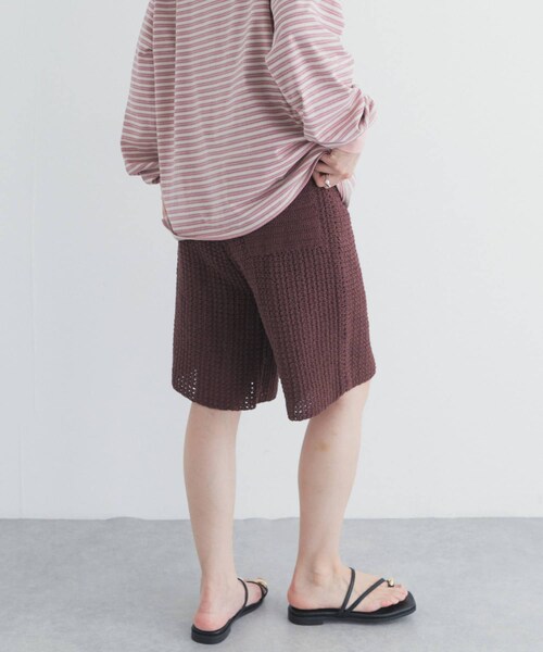 URBAN RESEARCH DOORS(アーバンリサーチドアーズ)の「『別注』AFLOAH×DOORS KNIT SHORT PANTS(その他パンツ・レディース・BLACK/BROWN・One)」の8枚目の写真