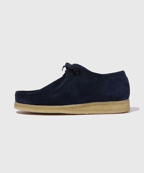 ADAM ET ROPE'（アダムエロペ）の「【Padmore&Barnes for WILD LIFE TAILOR】EX SUEDE MOC（モカシン/デッキシューズ・メンズ・ネイビー・24.5/25.5/26.5/27.5）」の2枚目の写真