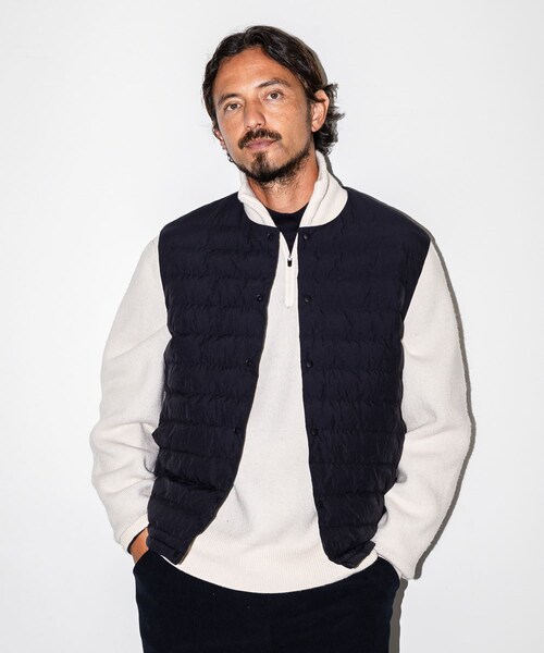 URBAN RESEARCH Sonny Label（アーバンリサーチサニーレーベル）の「OOPS　インナー中綿ベスト（その他アウター・メンズ・BLACK/NAVY・M/L）」の4枚目の写真