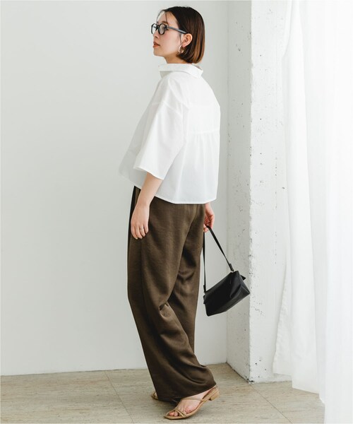 URBAN RESEARCH ROSSO（アーバンリサーチロッソ）の「F by ROSSO　サテンイージーパンツ（その他パンツ・レディース・SAND/K/BROWN・36/38）」の22枚目の写真