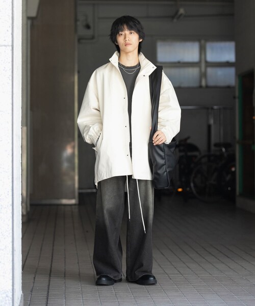 SENSE OF PLACE by URBAN RESEARCH（センスオブプレイスバイアーバンリサーチ）の「ショートモッズコート（モッズコート・メンズ・IVORY/CHARCOAL/NAVY・M/L）」の8枚目の写真