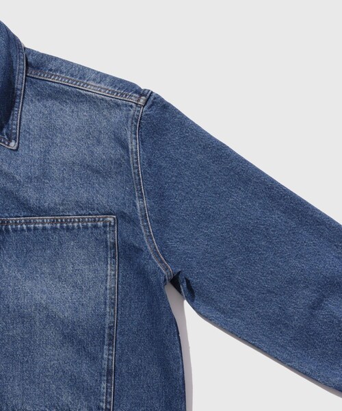 ADAM ET ROPE'（アダムエロペ）の「【STUDIO NICHOLSON/スタジオニコルソン】SAXON REGEB DENIM SHBL（デニムジャケット・メンズ・ブルー系・M/S）」の6枚目の写真