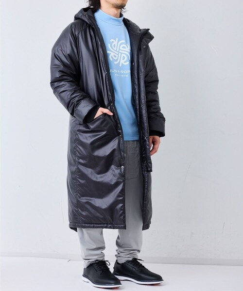 ROPE'（ロペ）の「【J'aDoRe限定】ロゴ入り中綿ベンチコート/撥水・ユニセックス（その他アウター・レディース・ブラック・M）」の22枚目の写真