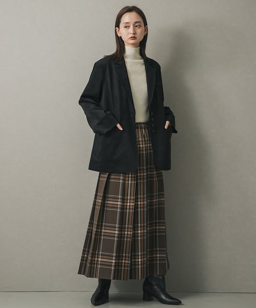 SENSE OF PLACE by URBAN RESEARCH（センスオブプレイスバイアーバンリサーチ）の「FSルーズジャケット（テーラードジャケット・レディース・BLACK/CAMEL/BROWN・one）」の8枚目の写真